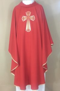 ornat Krzyż Świetlisty czerwony