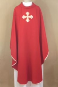 ornat Krzyż Nadziei pojedynczy czerwony pojedynczy