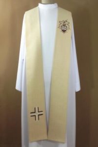 stuła karmelitańska z herbem