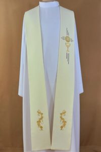 stuła Wieczernik biała