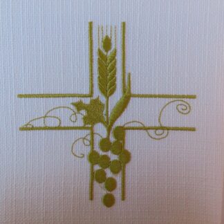 Biała 14 Krzyż Kłos i winogron