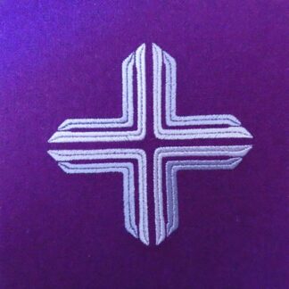 Fioletowa 12 Krzyż otwarty