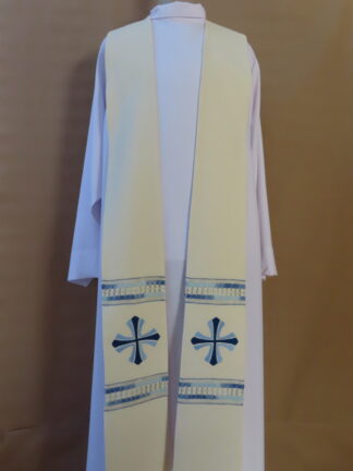 stuła biała maryjna mereżkowa - Krzyż Nadziei 1