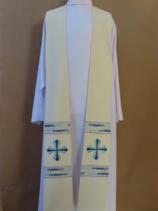 stuła biała maryjna mereżkowa - Krzyż Nadziei 2